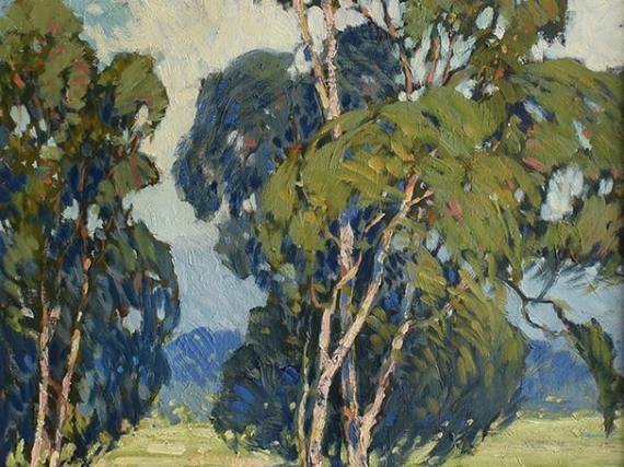George Wallace Olson ‘Foothills Through the Trees’