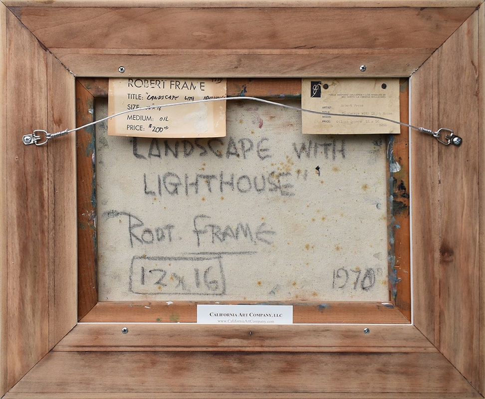 Robert Frame painting back