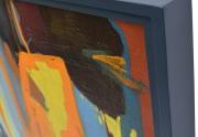 Robert Kaess painting frame closeup